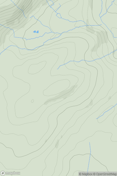 Thumbnail image for Cefn [South-West Wales] [SN699326] showing contour plot for surrounding peak